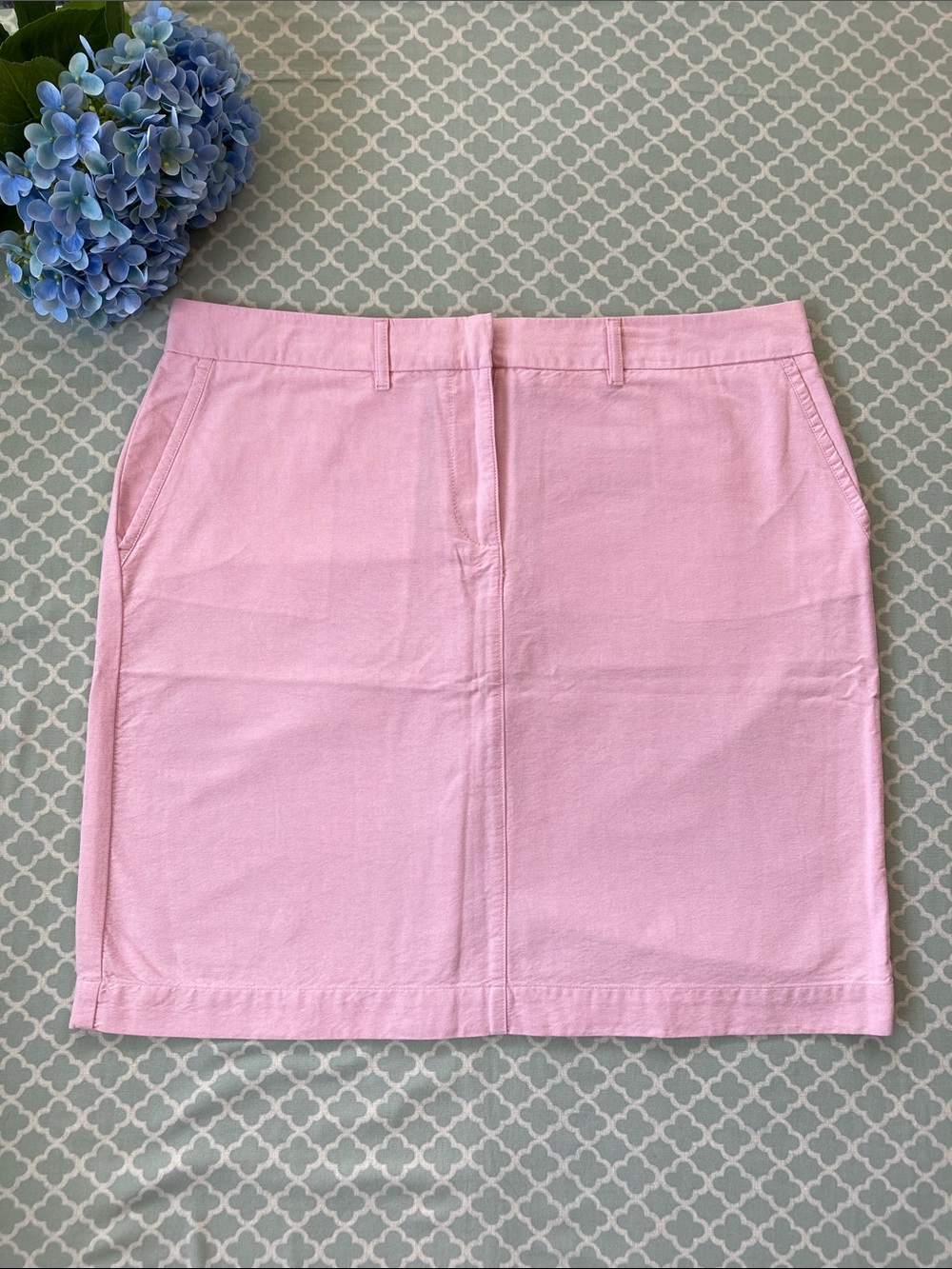L.L. Bean Favorite Fit Straight Pencil Skirt Light Pink 18